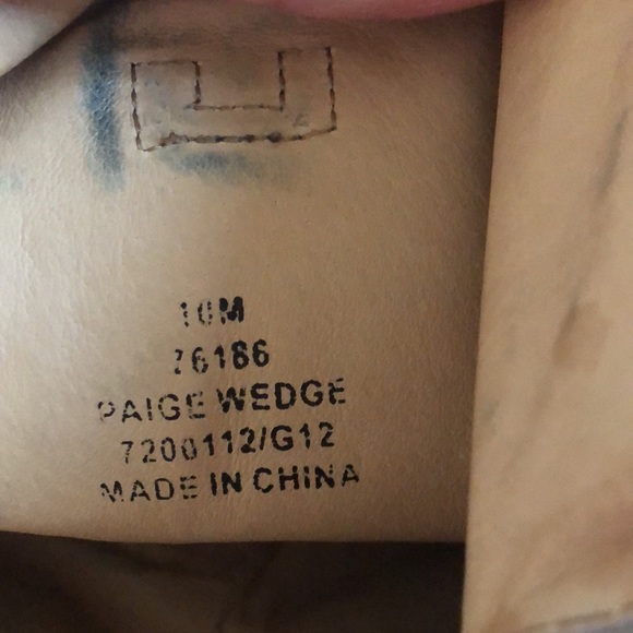 Frye Paige Wedge Knee High Boots - Size 10 - Picture 3 of 6